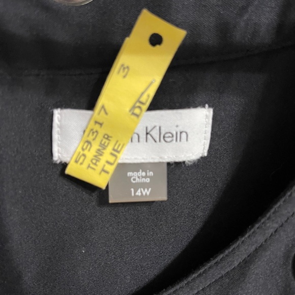 Calvin Klein short black grommet dress Size 14 NWT - Picture 5 of 5